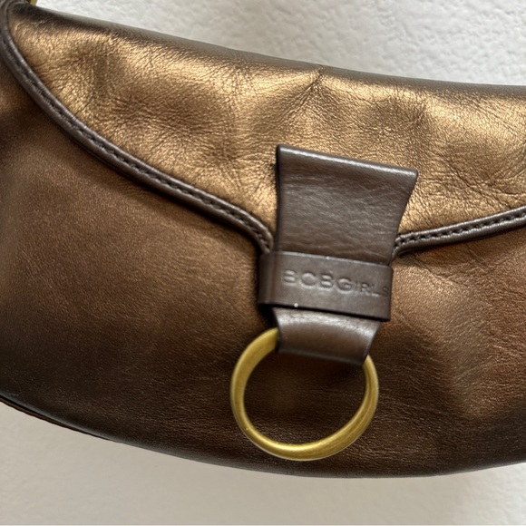 BCBGIRLS Metallic Brown Shoulder Bag with
Gold Hardware - Picture 2 of 13